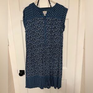 Loft sleeveless dress XL blue